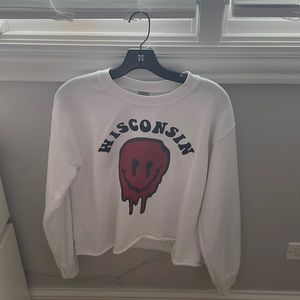 Wisconsin cropped sweatshirt